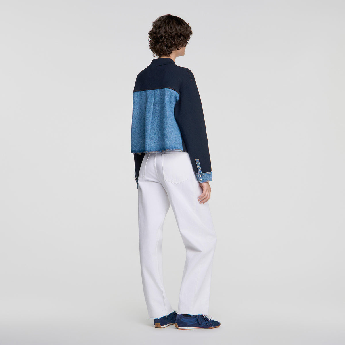 Cárdigan efecto chaqueta