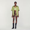 Camisa oversize satinada