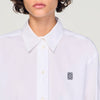 Camisa corta de popelina