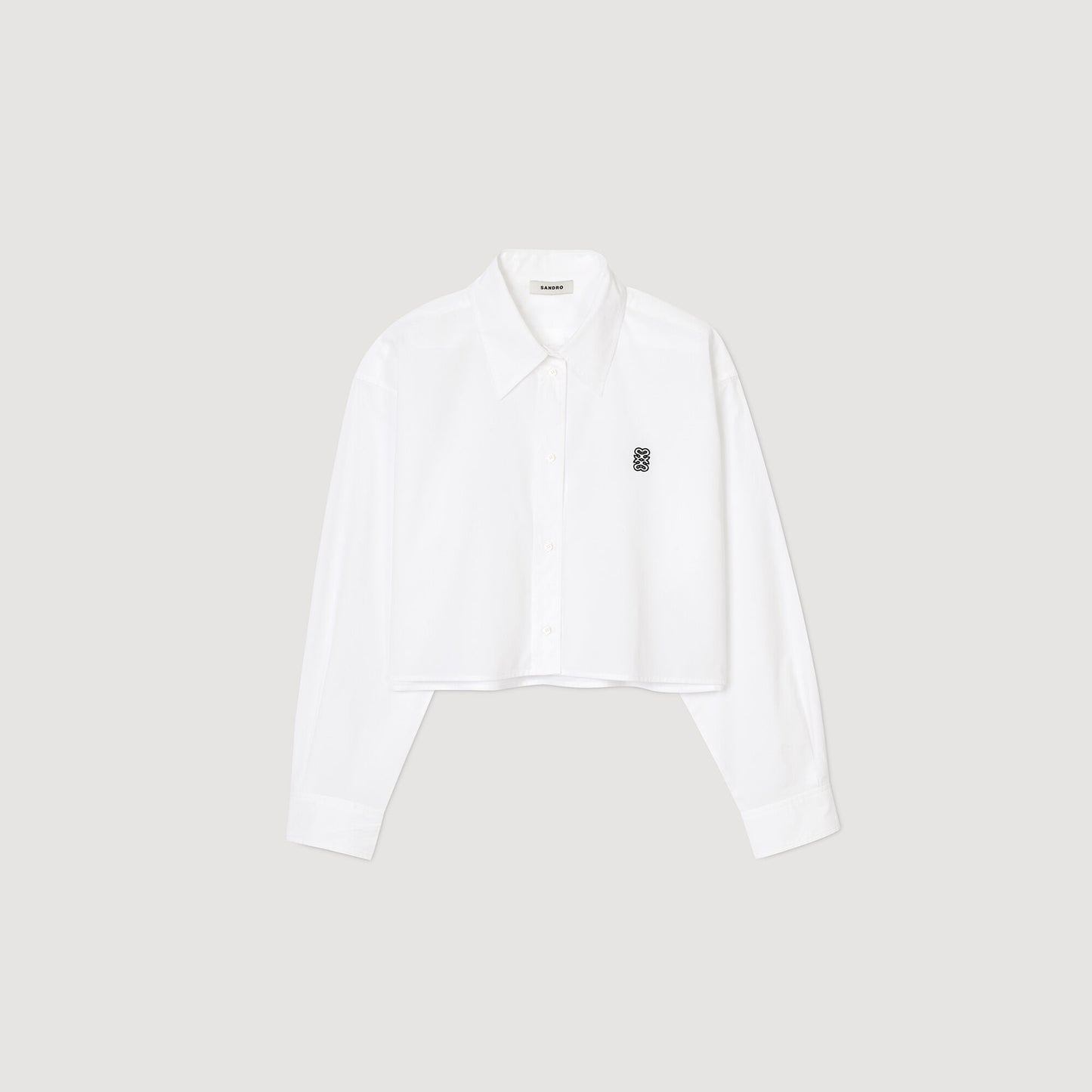 Camisa corta de popelina