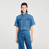 Camisa corta de denim