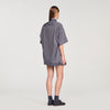Camisa oversize de rayas con strass