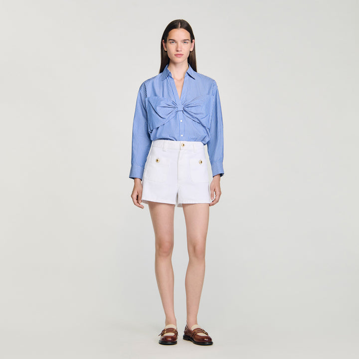 Camisa oversize con lazo