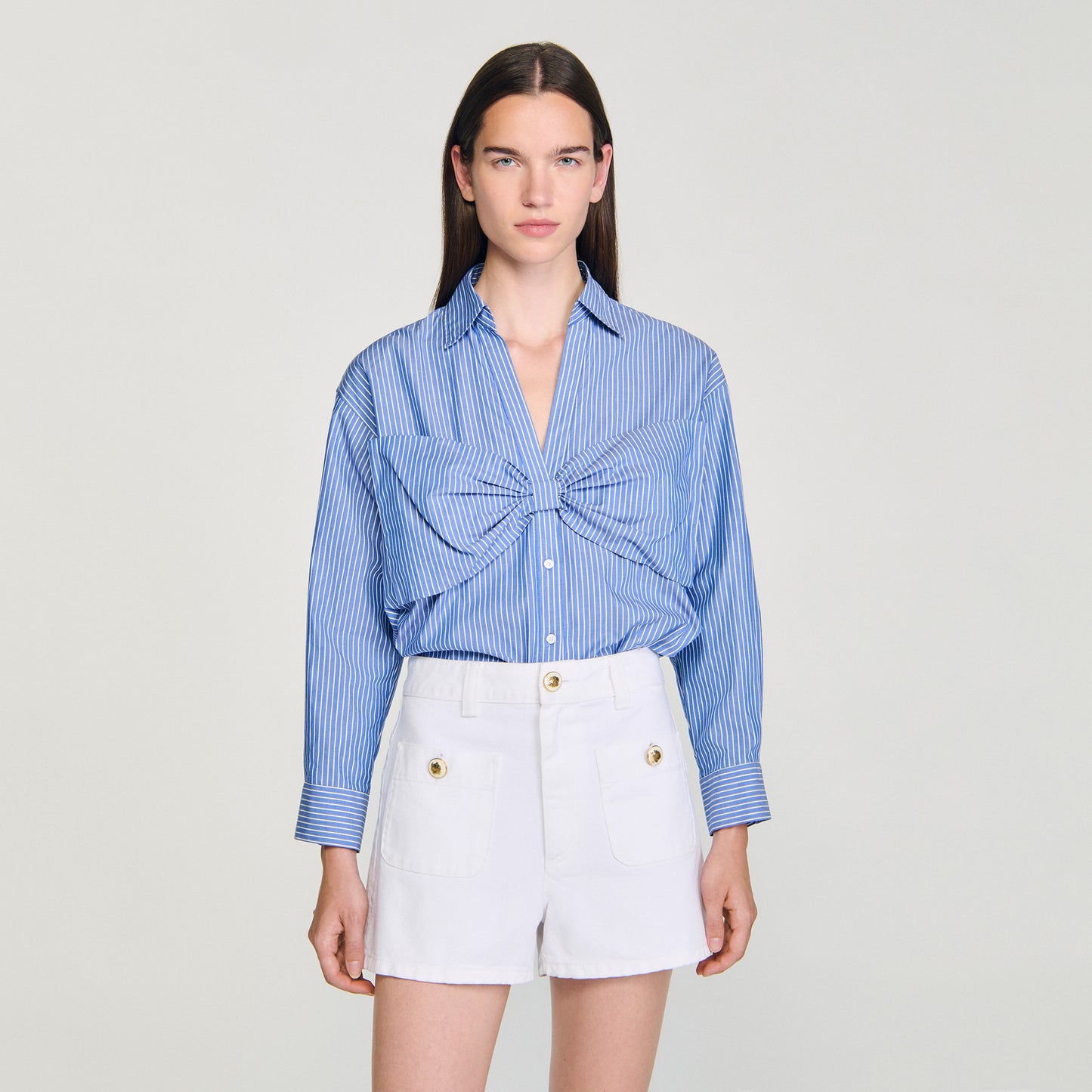 Camisa oversize con lazo