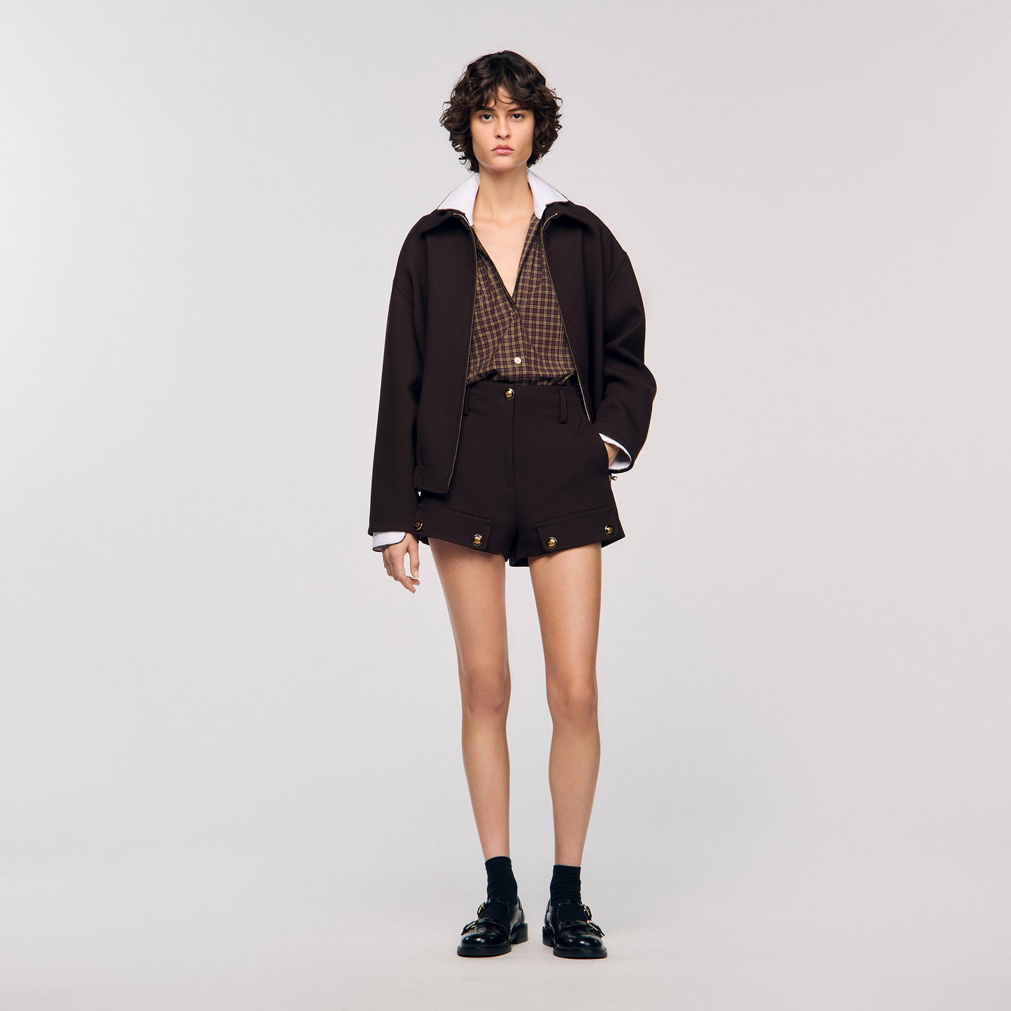 Camisa bicolor a cuadros