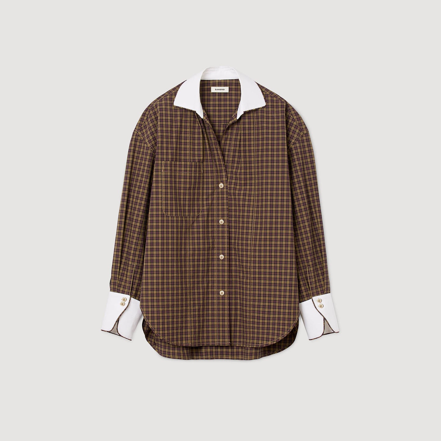 Camisa bicolor a cuadros