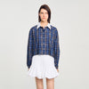Camisa a cuadros con strass