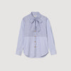 Camisa con corbata a rayas
