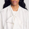 Camisa de seda con lavallière