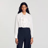 Camisa de seda con lavallière