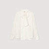 Camisa de seda con lavallière
