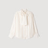 Camisa de seda con lavallière