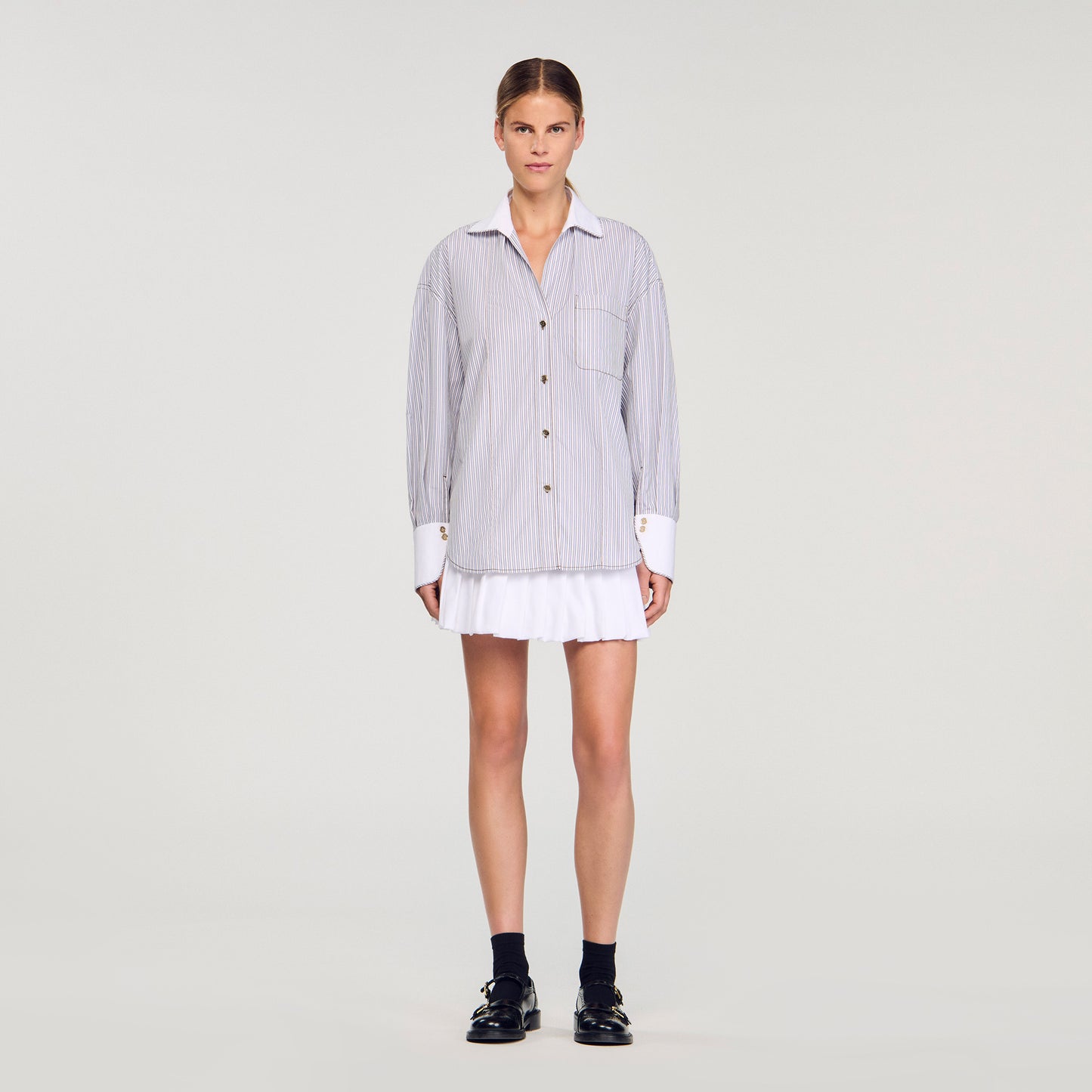 Camisa oversize a rayas