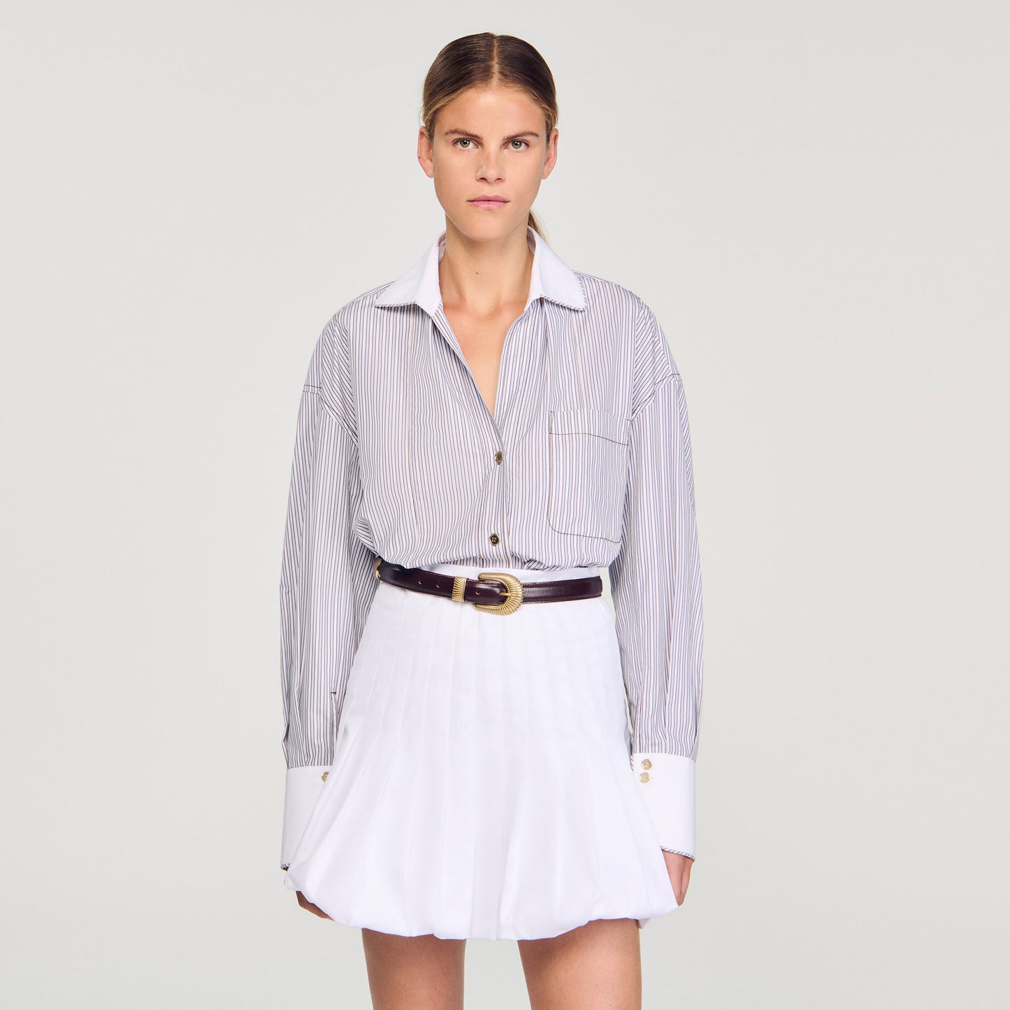 Camisa oversize a rayas