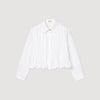 Camisa corta con pliegues