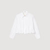 Camisa corta con pliegues