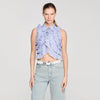 Camisa a rayas con volantes