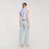 Camisa a rayas con volantes