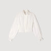 Camisa fruncida de lino