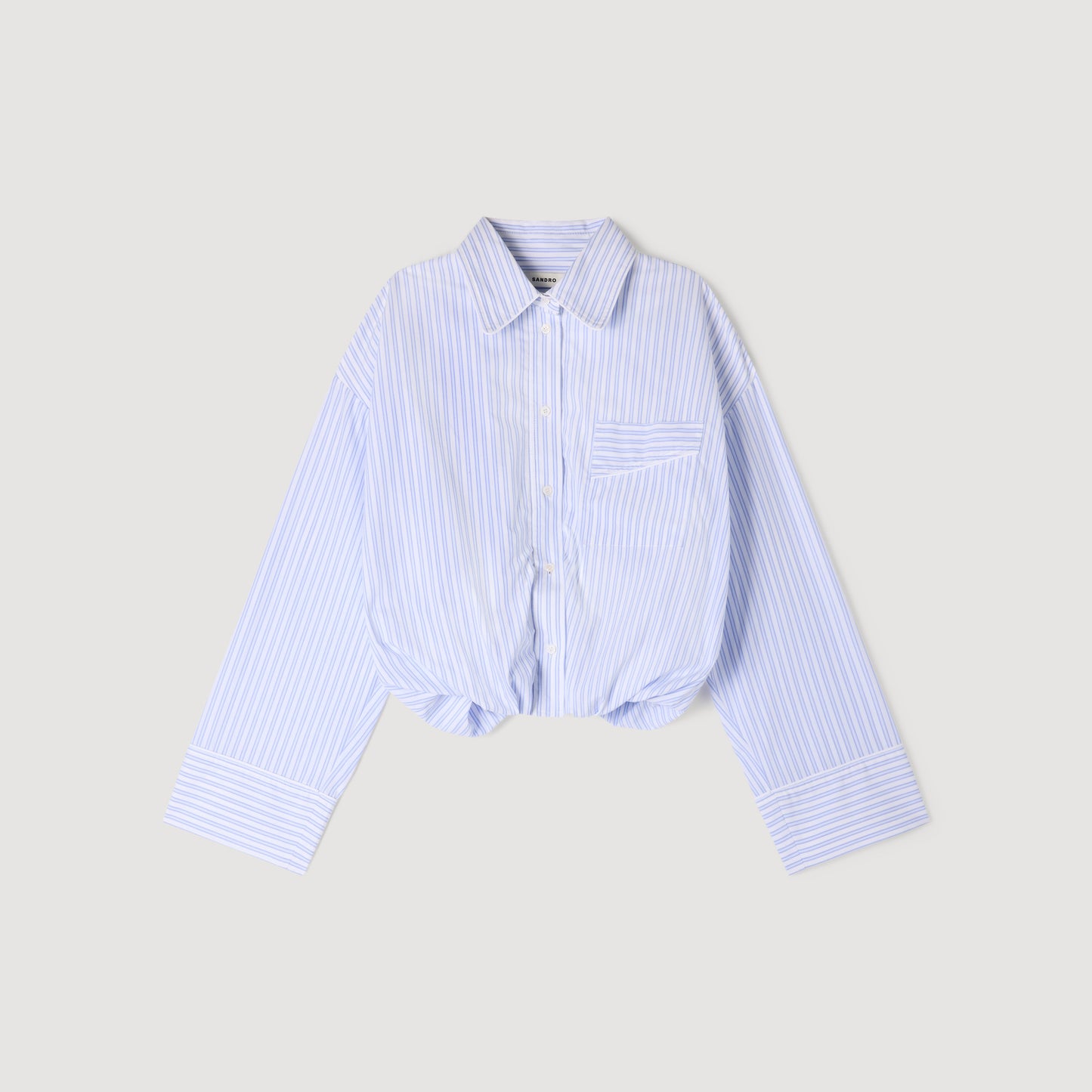 Camisa corta a rayas