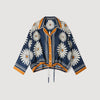 Camisa de seda con flores