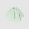 Camisa corta de cuadros