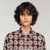 Camisa de seda con estampado floral