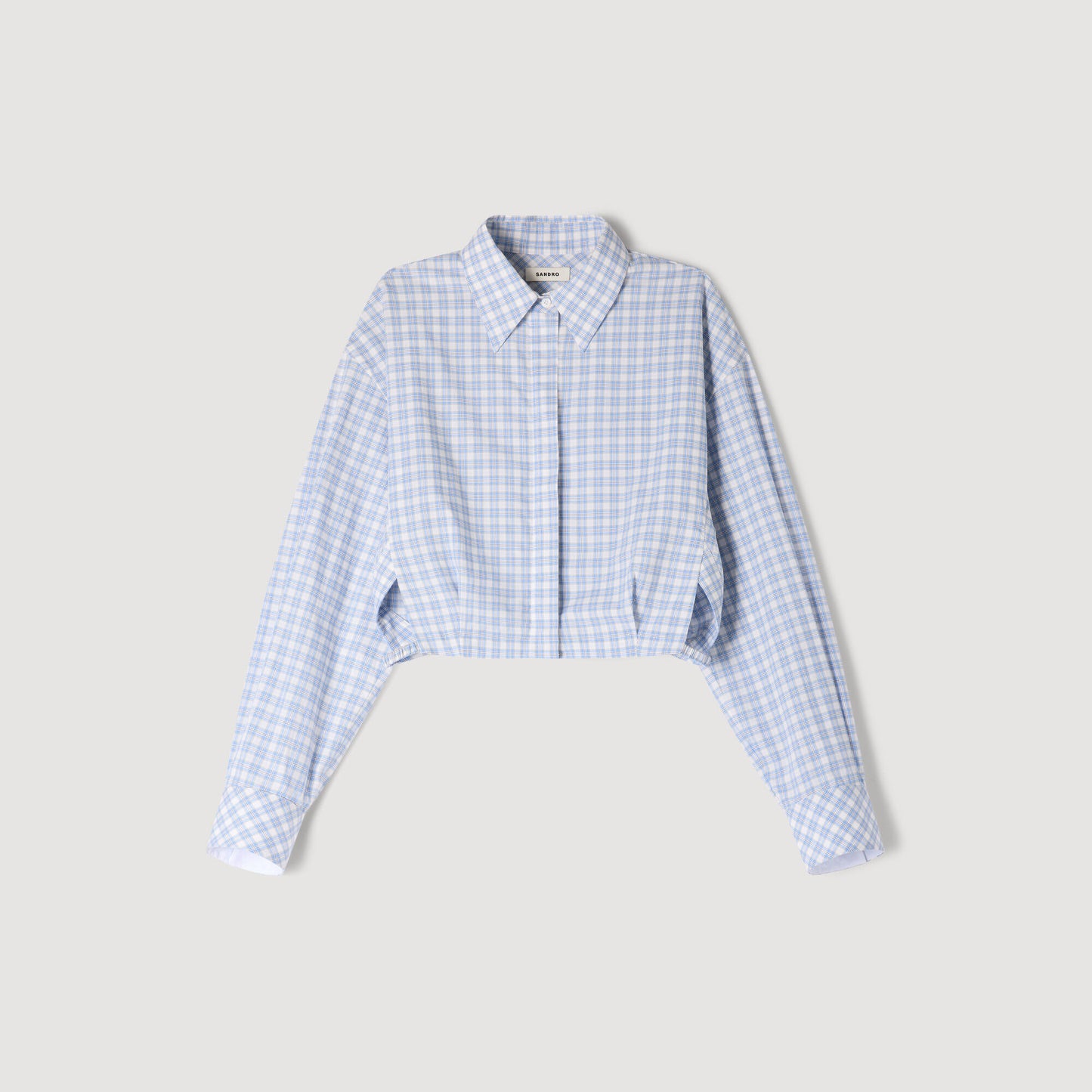 Camisa corta de cuadros