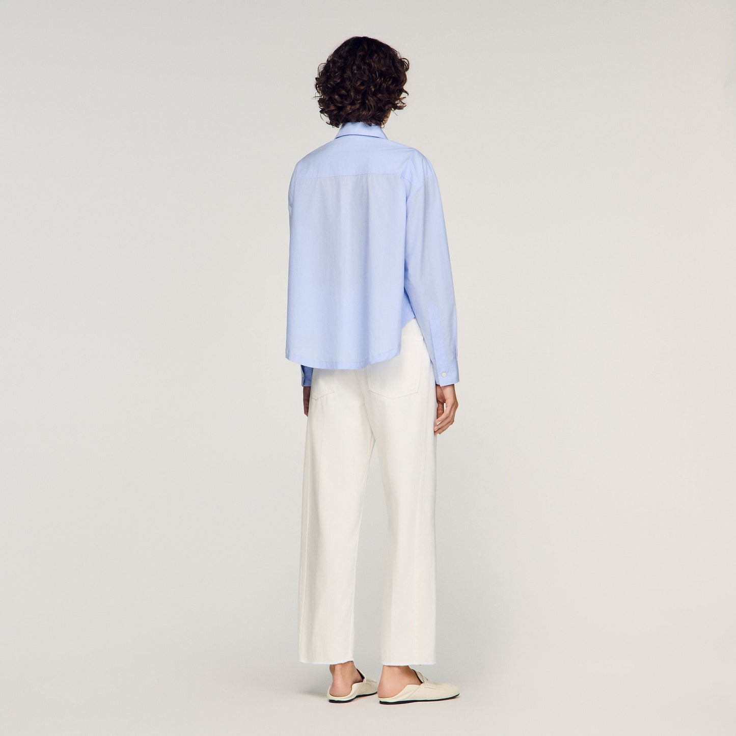 Camisa de algodón bordada