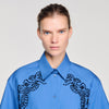 Camisa bordada y con perlas