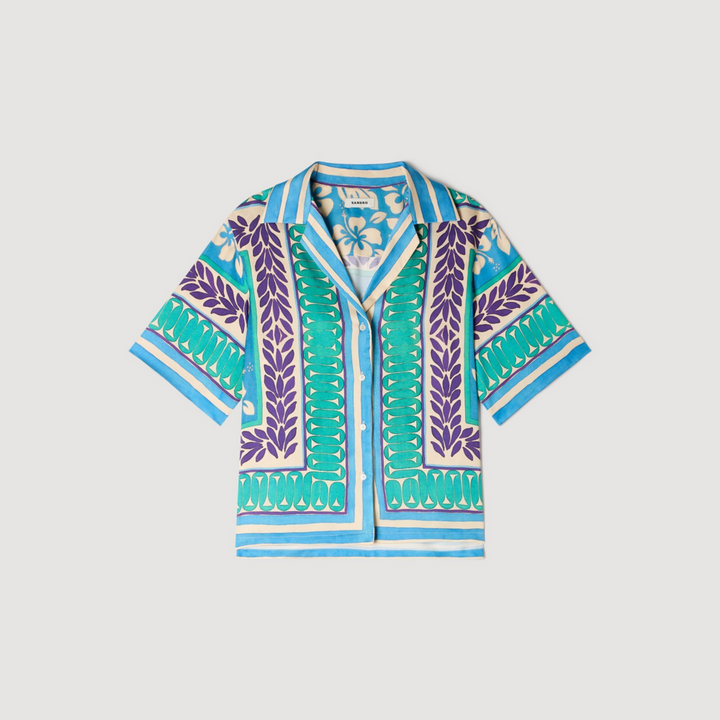 Camisa con estampado floral