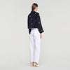 Camisa bordada con perlas y strass