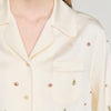 Camisa bordada con perlas y strass