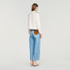 Camisa bordada con perlas y strass