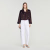 Camisa bordada con perlas y strass