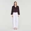 Camisa bordada con perlas y strass