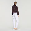 Camisa bordada con perlas y strass