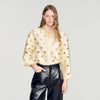 Camisa calada con strass