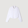 Camisa plisada con cuello origami