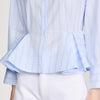 Camisa peplum a rayas