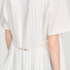 Camisa con espalda plisada