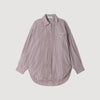 Camisa oversize a rayas con strass