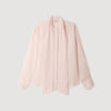 Camisa a rayas con cuello lazo