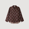 Camisa de seda con estampado floral