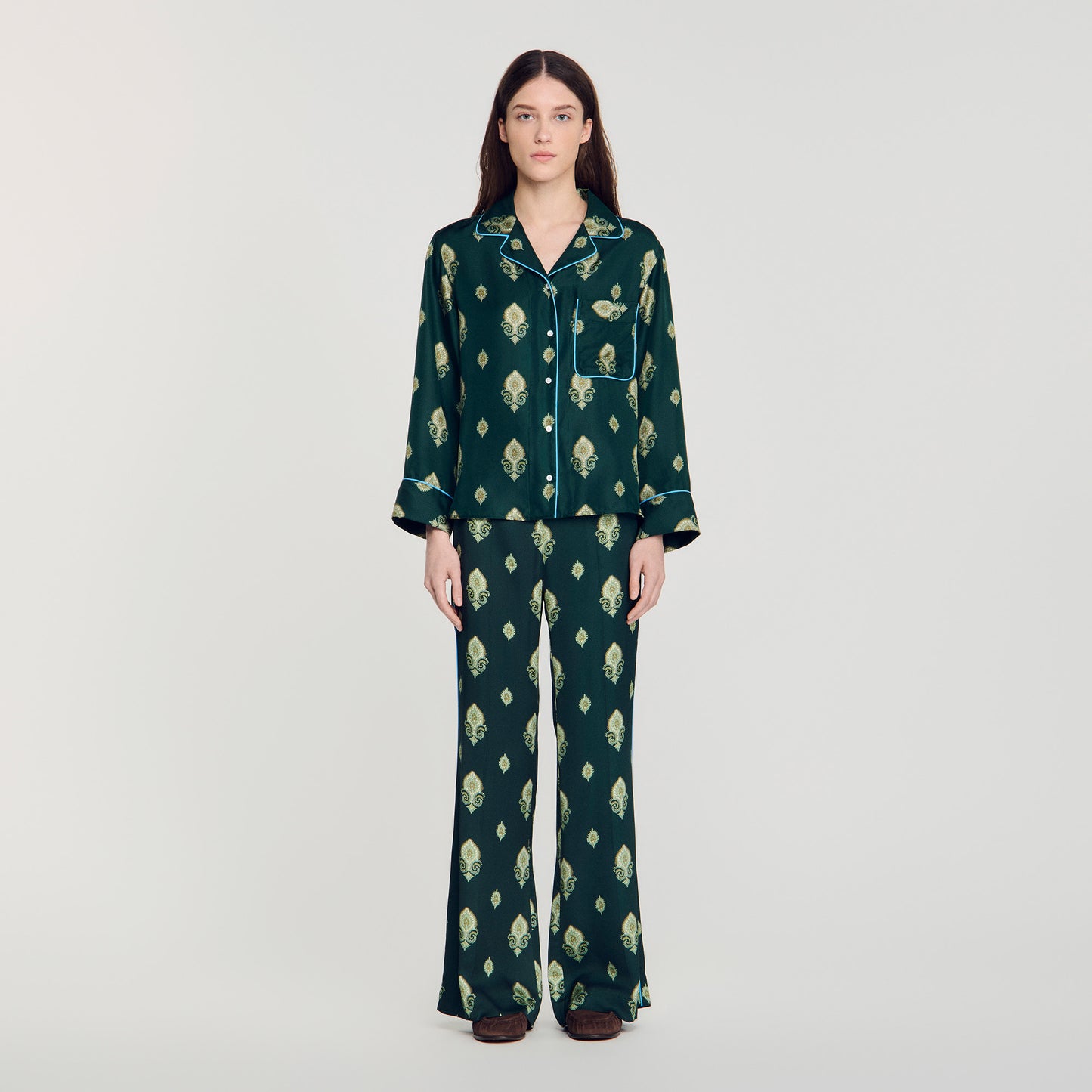 Camisa pijama estampada paisley