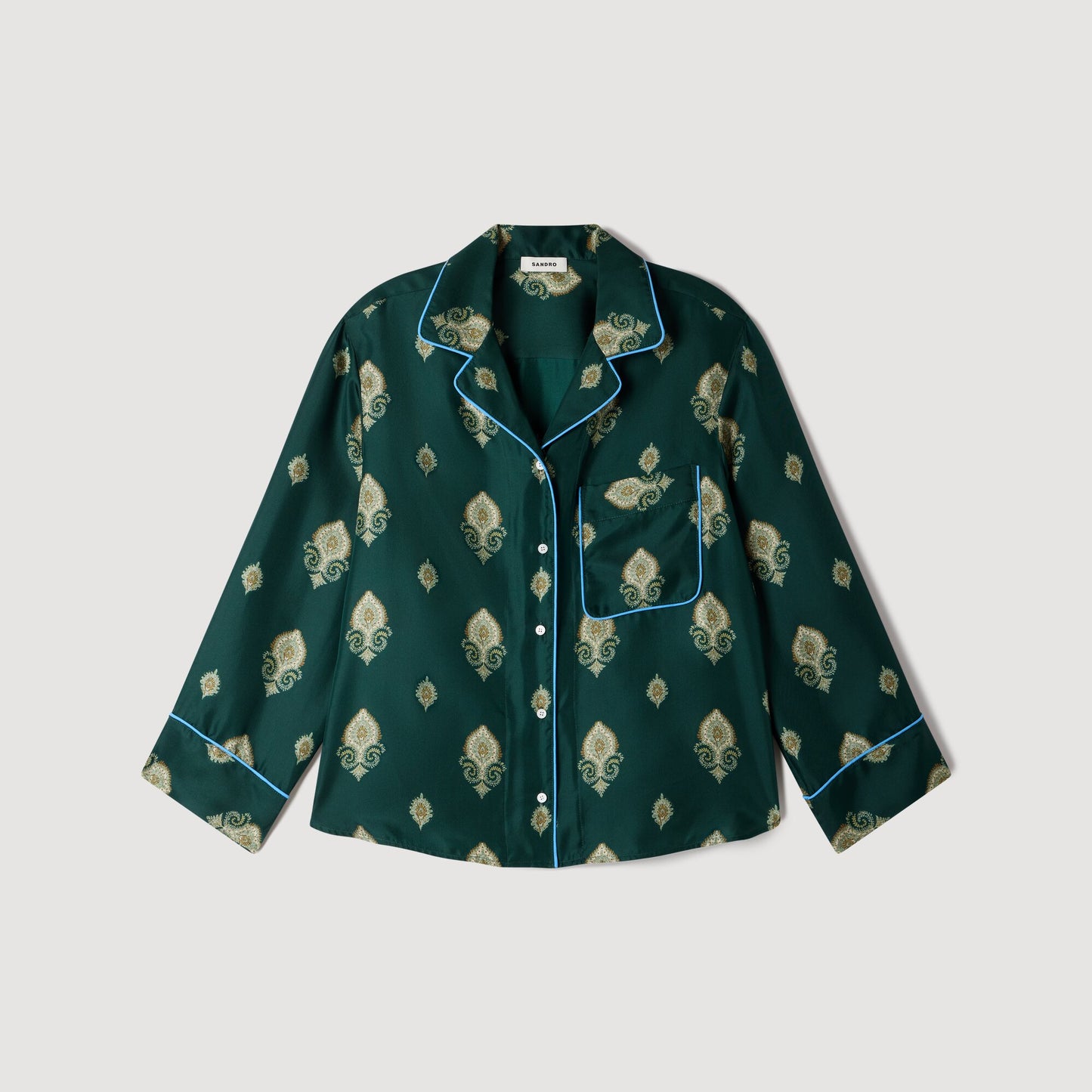 Camisa pijama estampada paisley