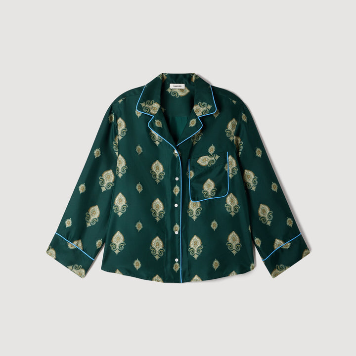 Camisa pijama estampada paisley