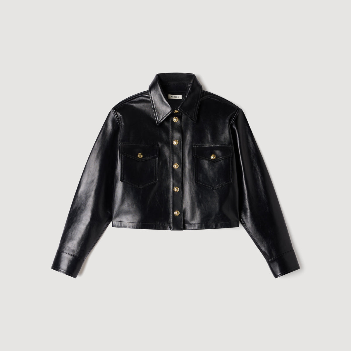 Camisa corta de cuero