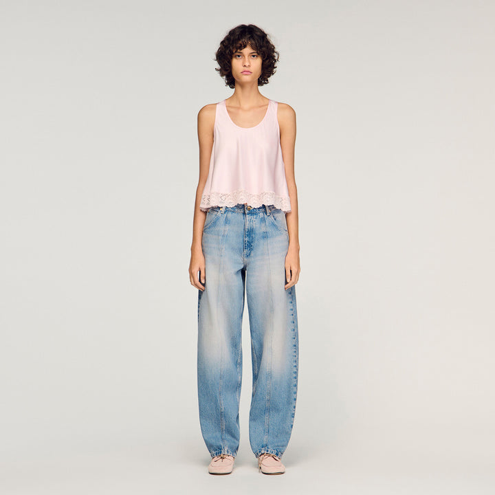 Vaquero barrel desteñido