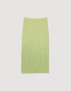 Falda midi sublimada con strass